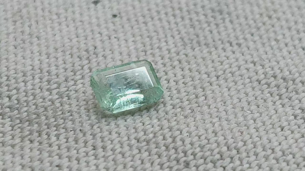 esmeralda natural talla cuadrada Square cut natural emerald