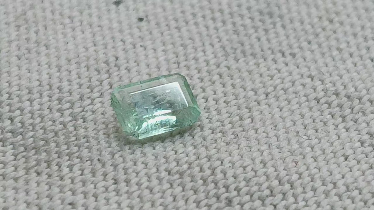 esmeralda natural talla cuadrada Square cut natural emerald
