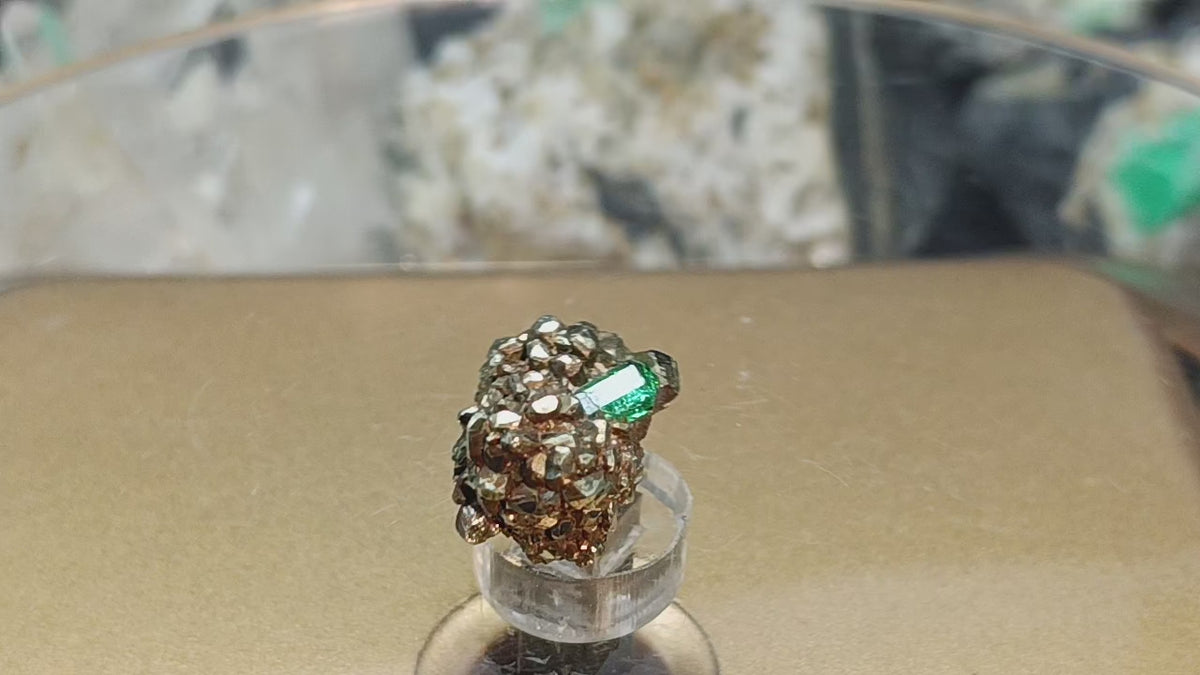 Unique Emerald in Pyrite Host Rock