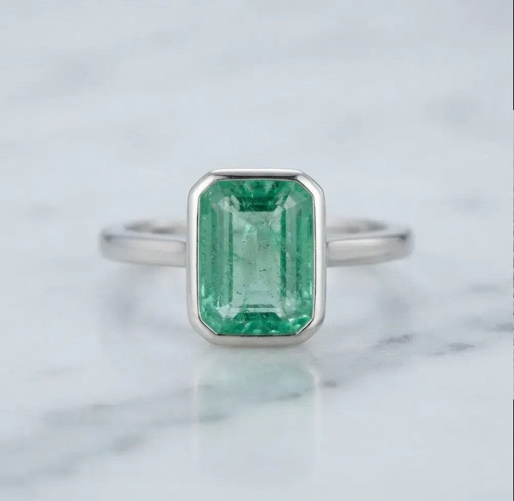 esmeralda natural talla cuadrada Square cut natural emerald