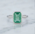 esmeralda natural talla cuadrada Square cut natural emerald